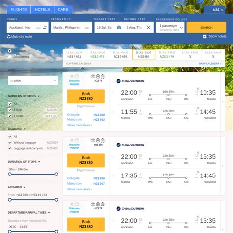 auckland to manila return flights.